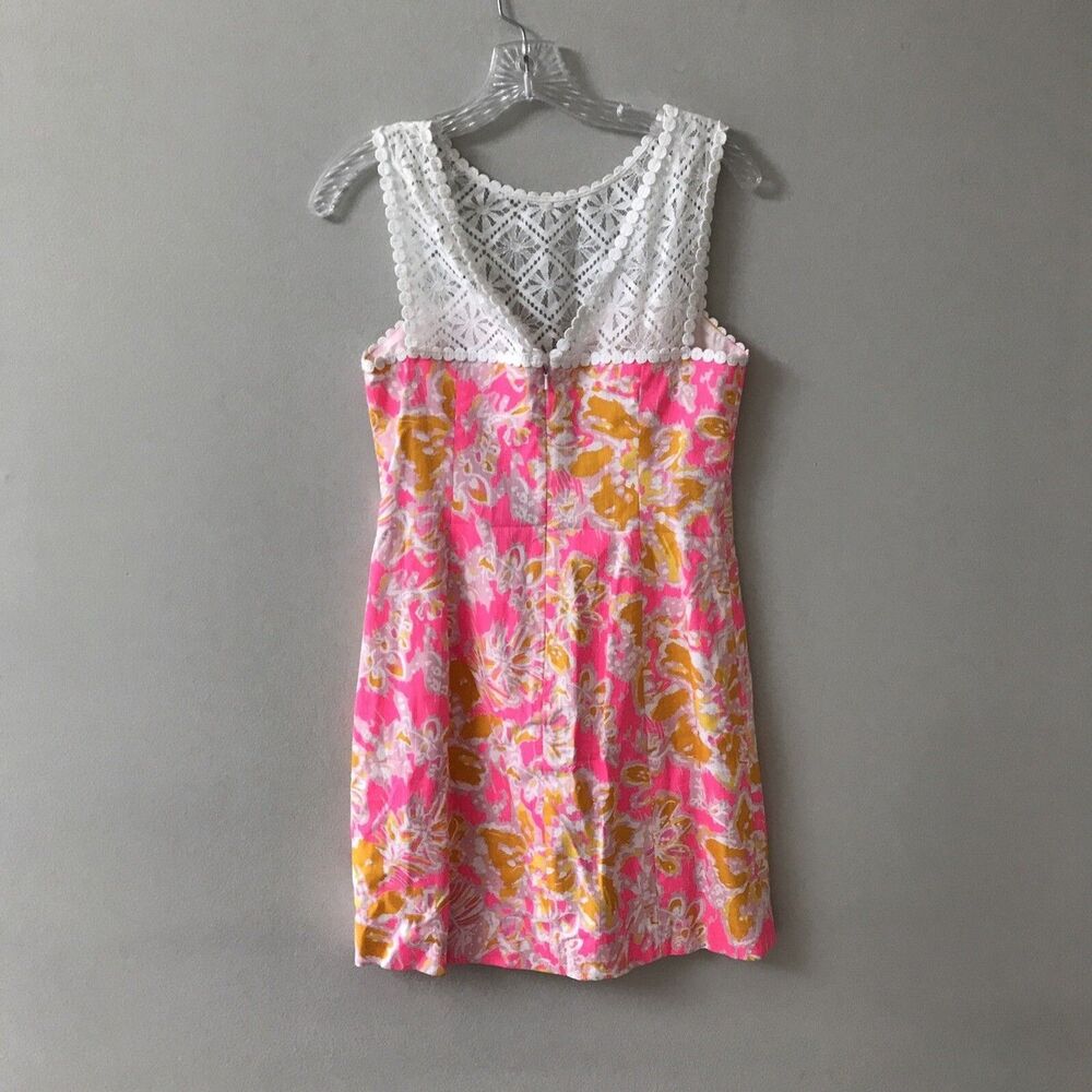 NWT! LILLY PULITZER Sofia Shift Mini Dress Kir Royal Pink Ooh La La Print Size 2 - Picture 5 of 7